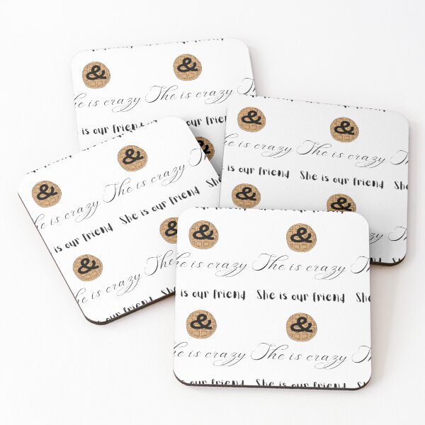 Item preview, She is our friend, and she is crazy stickers.  designed and sold by JustebePositive.