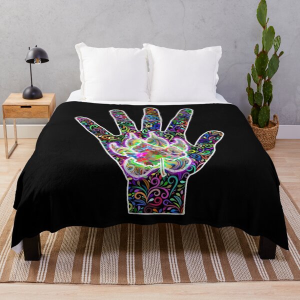 Item preview, Human hand, wolf footprint and leaf designed and sold by djomla88.