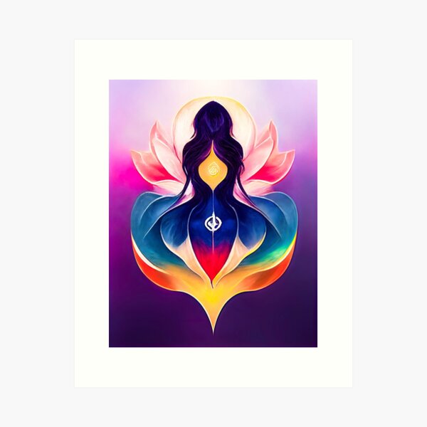 Yoni Flower of the Sacred Feminine and the Divine Feminine - spiritual art  spiritual artwork spirituality wellness well-being Art Print by  LvSoulCreations