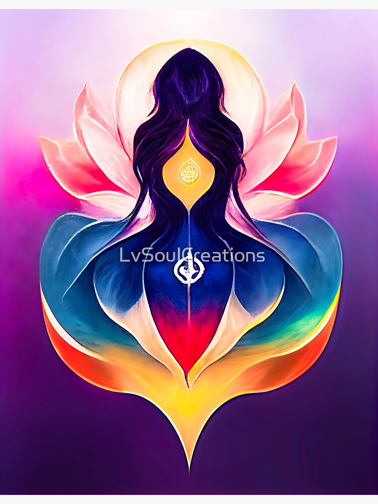 "Yoni Flower of the Sacred Feminine and the Divine Feminine spiritual art spiritual artwork