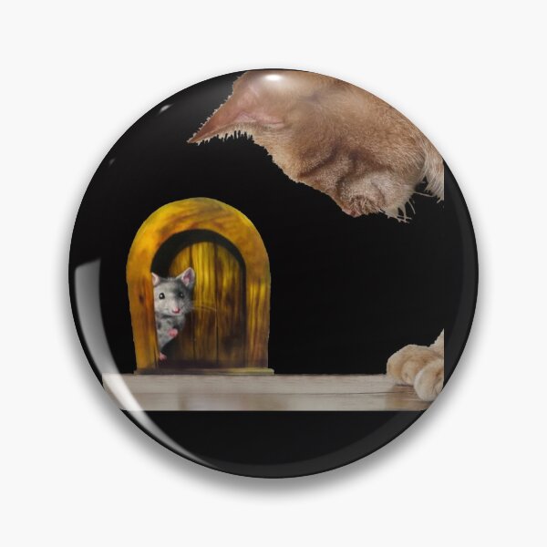 Item preview, The Mouse The Cat Is at My Door  BLK.2 designed and sold by Rowena Jones.
