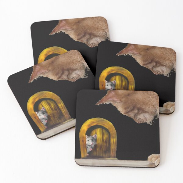 Item preview, The Mouse The Cat Is at My Door  BLK.2 designed and sold by Rowena Jones.
