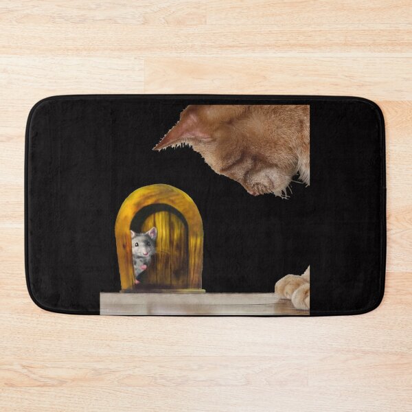 Item preview, The Mouse The Cat Is at My Door  BLK.2 designed and sold by Rowena Jones.