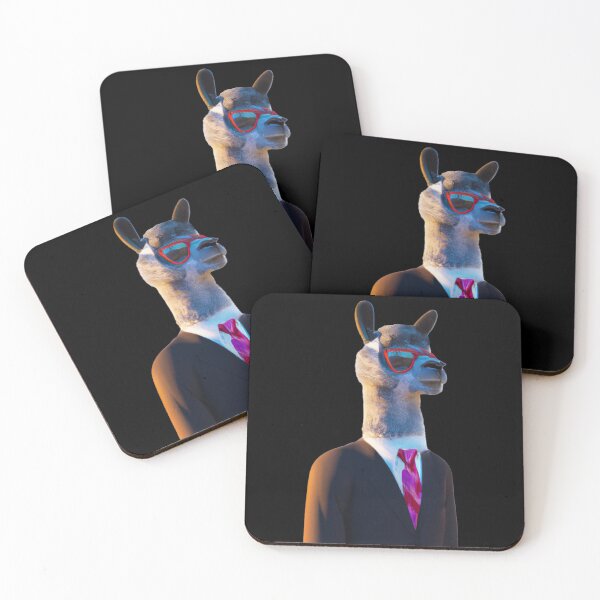 Item preview, Llama in suit player classic pimp sticker -- 3D  designed and sold by glitchman2.
