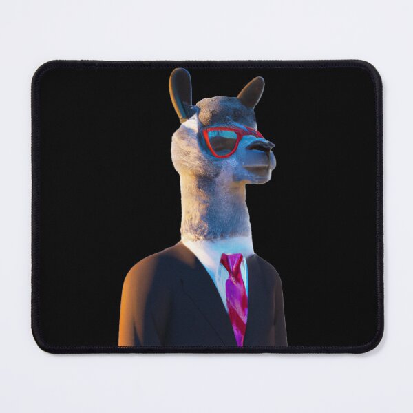 Item preview, Llama in suit player classic pimp sticker -- 3D designed and sold by glitchman2.
