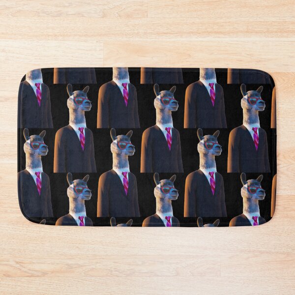 Item preview, Llama in suit player classic pimp sticker -- 3D  designed and sold by glitchman2.