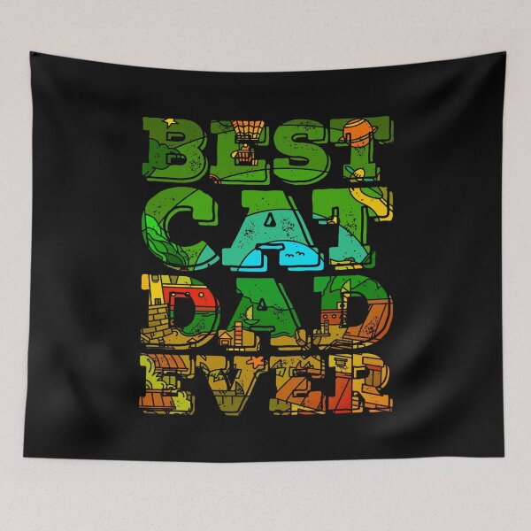 Item preview, Best Cat Dad Ever Slogan designed and sold by PetSafari.