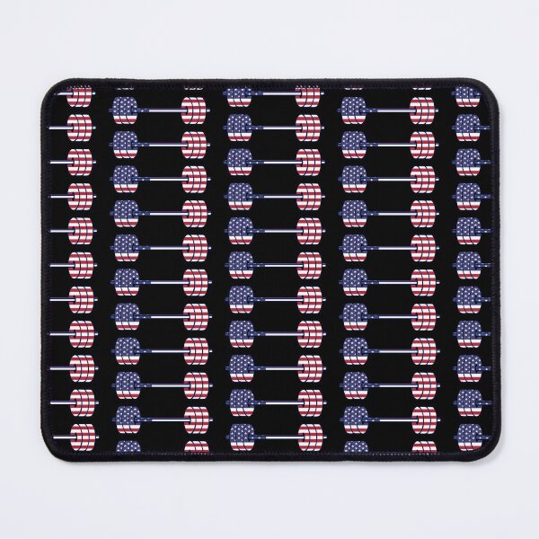 Item preview, USA flag Barbell Powerlifting Weight Lifting form designed and sold by SusanaDesigns.
