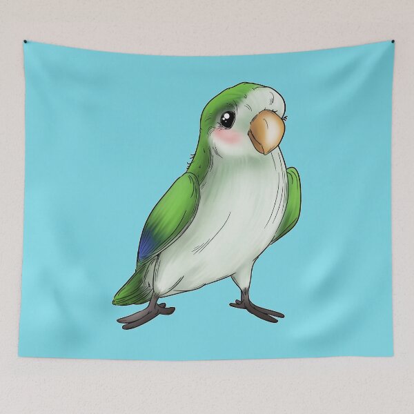 Item preview, Cute Quaker Parrot designed and sold by iduzarts.