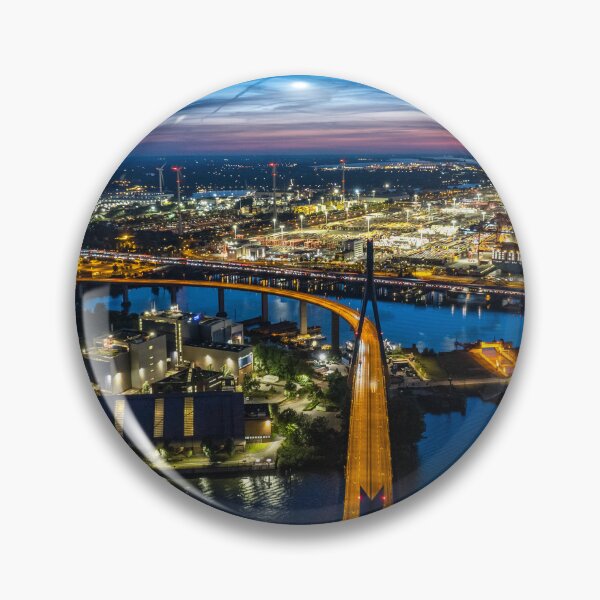 Item preview, Port of Hamburg Koehlbrand Bridge designed and sold by KreativFoto.