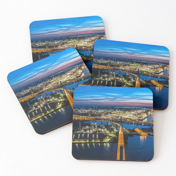 Item preview, Port of Hamburg Koehlbrand Bridge designed and sold by KreativFoto.