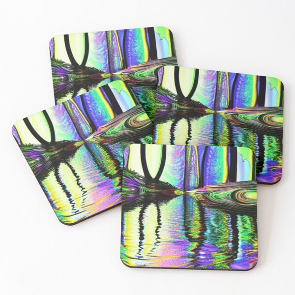 Item preview, Psychedelic forest on a lake  designed and sold by dwhowe.
