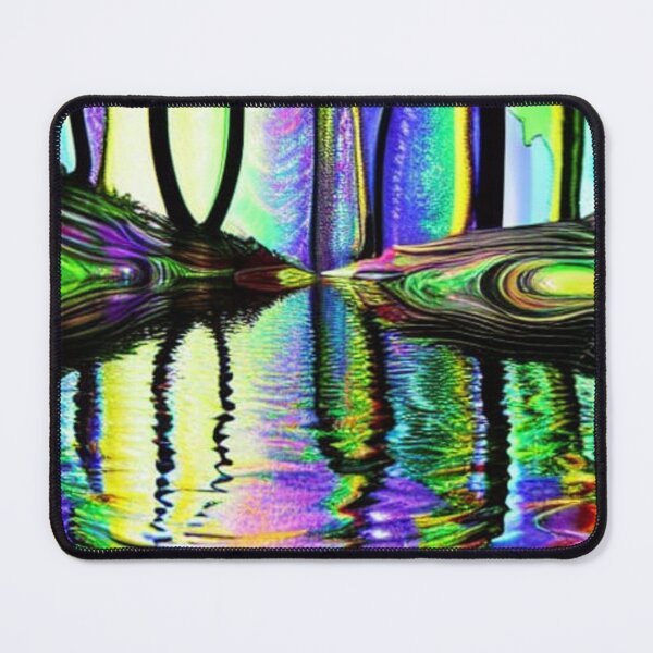 Item preview, Psychedelic forest on a lake  designed and sold by dwhowe.