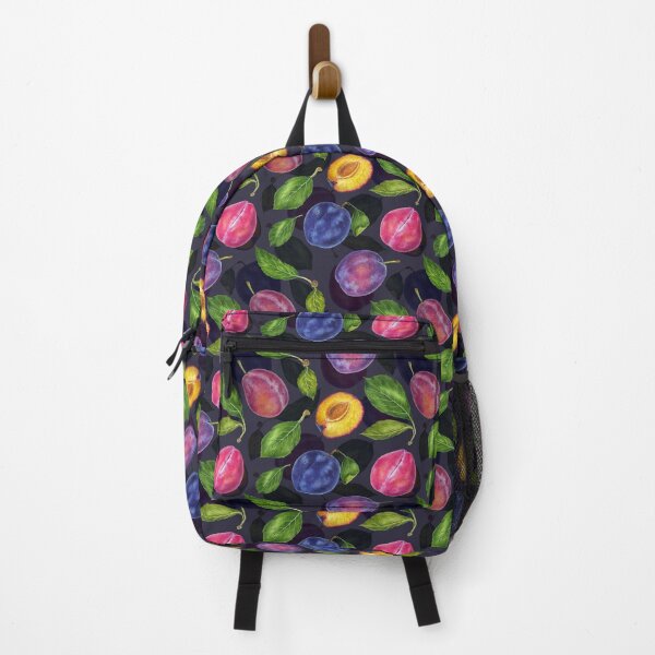 Item preview, Plums and leaves botanical watercolor illustration  designed and sold by LiudaLobza.
