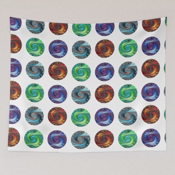 Item preview, Feathery Flow 4 Pack Fractal Sticker Design  designed and sold by Jillianamatt.