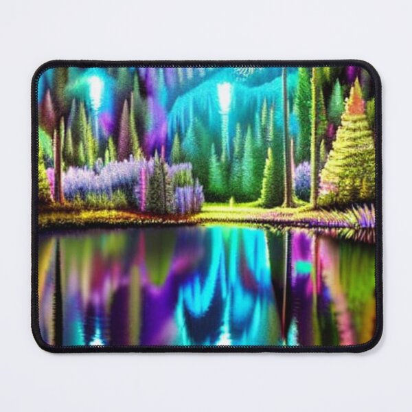Item preview, Psychedelic forest on lake 2 designed and sold by dwhowe.