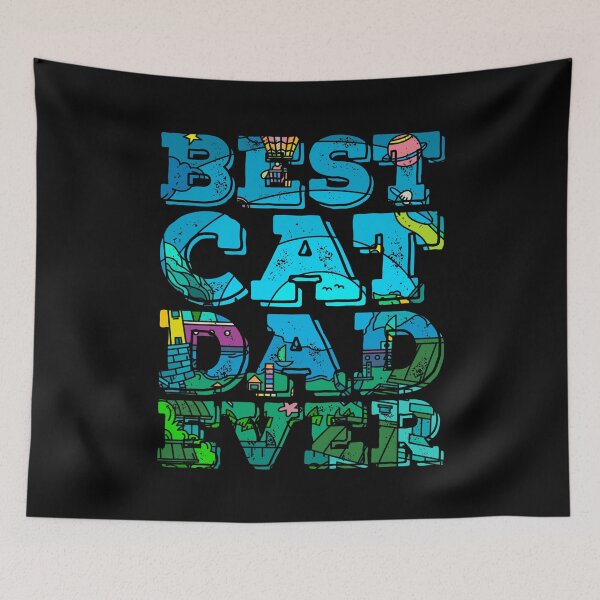 Item preview, Best Cat Dad Ever Slogan designed and sold by PetSafari.