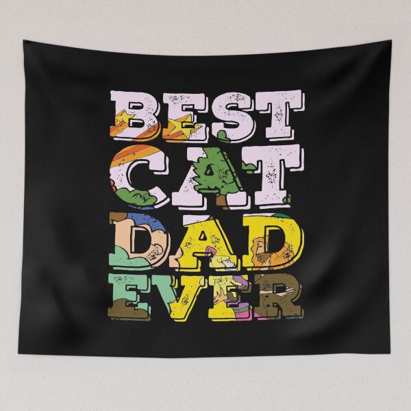Item preview, Best Cat Dad Ever Slogan designed and sold by PetSafari.