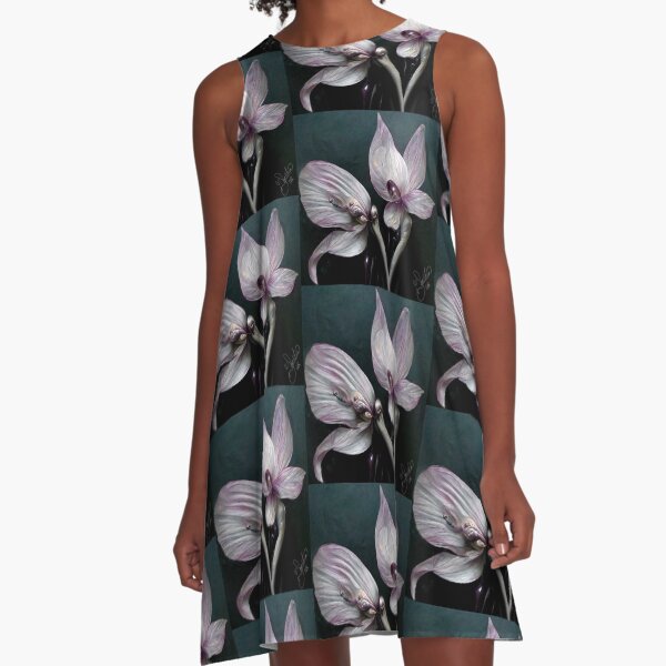 Lovers Orchids by iServalan Glorious Sensual Imaging at Tale Teller Club A-Line Dress