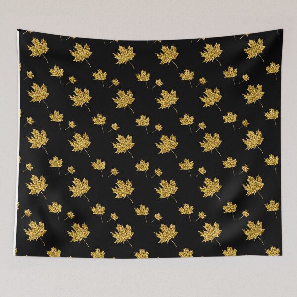 Item preview, Gold Autumn Leaves Pattern designed and sold by subidesigns.