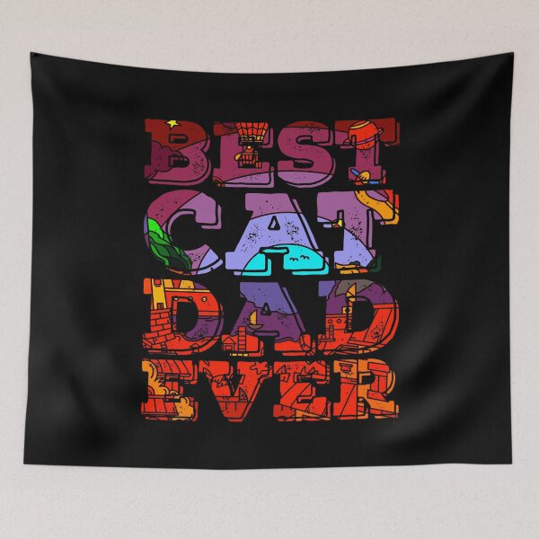 Item preview, Best Cat Dad Ever Slogan designed and sold by PetSafari.