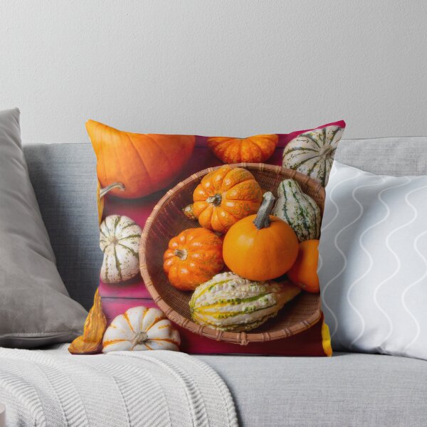 Item preview, Autumn Pumpkins On Red Boards Still life designed and sold by Garry Gay.