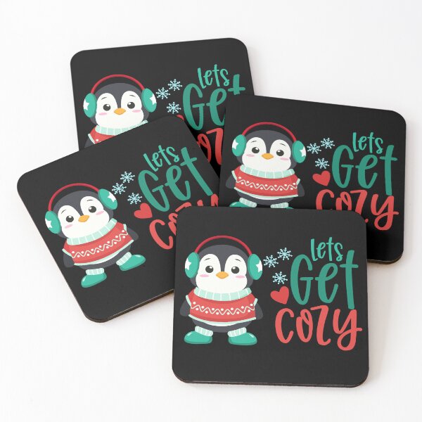 Item preview, Lets Get Cozy - Cute Penguin in Winter Outfit designed and sold by Trinket-Trickster.