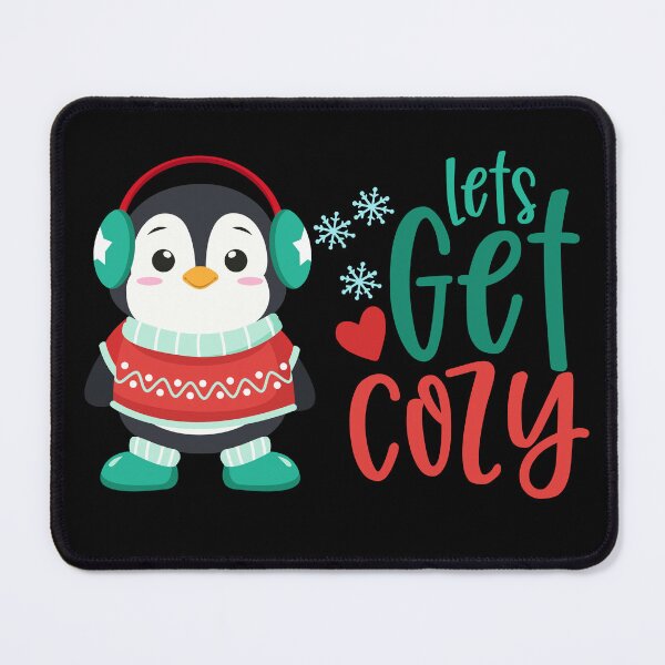 Item preview, Lets Get Cozy - Cute Penguin in Winter Outfit designed and sold by Trinket-Trickster.