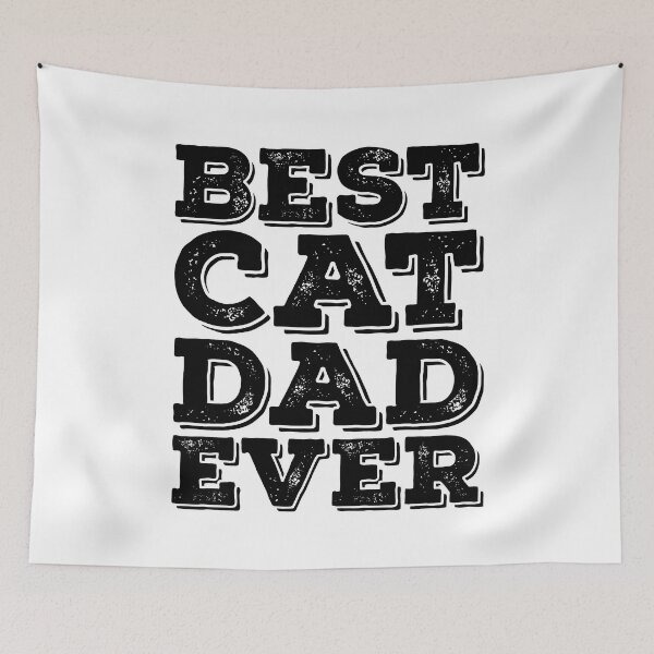 Item preview, Best Cat Dad Ever Slogan designed and sold by PetSafari.