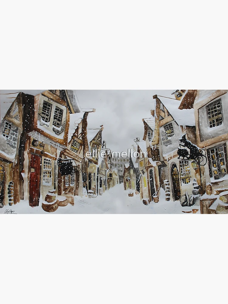 Snow In Hogsmeade Harry Potter Paint By Number - NumPaints - Paint