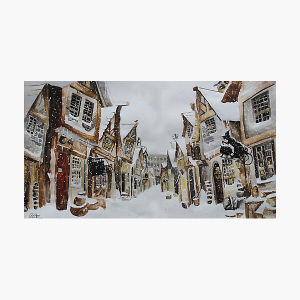 Hogsmeade in the Snow Photographic Print