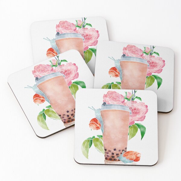 Item preview, Slow Boba Milk Tea Modern Watercolor  designed and sold by Valerie Englehart.