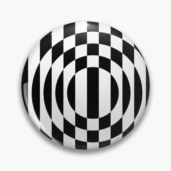Item preview, Black and White Striped 60s Op Art Circles designed and sold by bitart.