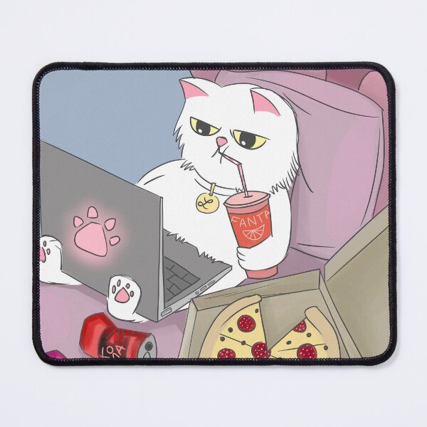 Item preview, White cat designed and sold by AnnaPopa.