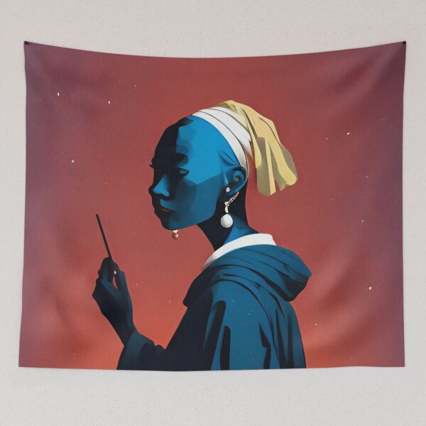 Item preview, Modern Girl With A Pearl Earring, Version 2 designed and sold by EsoteraArt.
