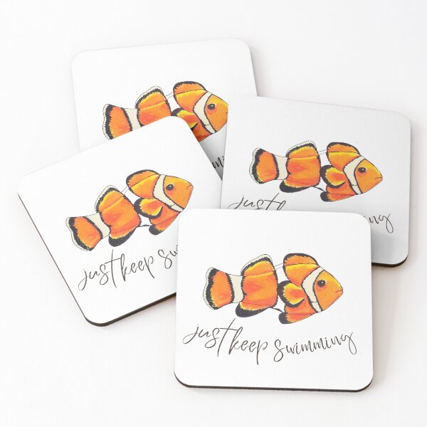 Item preview, just keep swimming designed and sold by DaughertyDraws.