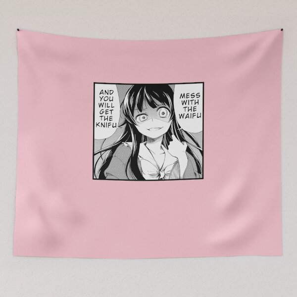 Item preview, Mess With The Waifu You Will Get The Knifu designed and sold by therealsadpanda.