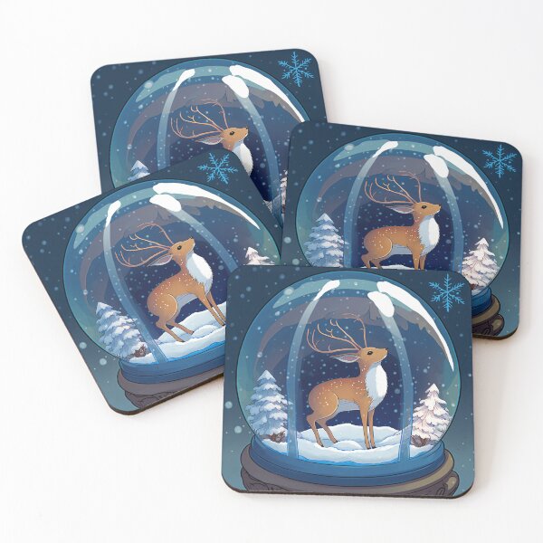 Item preview, Deer Snow Globe designed and sold by NattyCorvus.