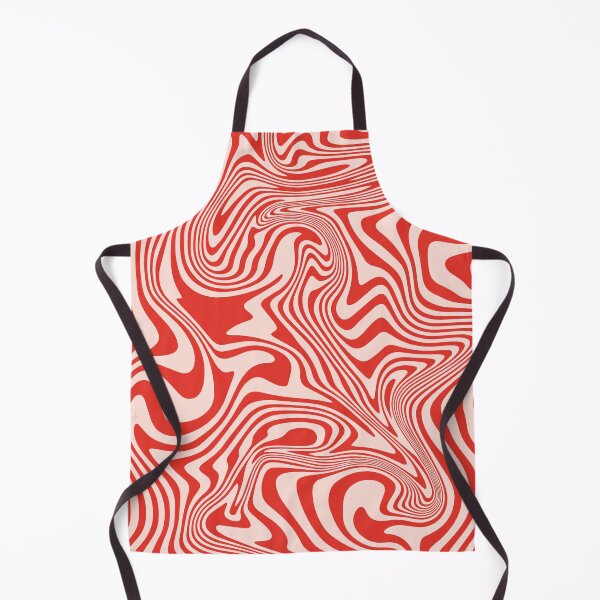 Item preview, Modern Liquid Swirl Abstract Pattern in Retro Christmas Red and Cream designed and sold by InnaPo ⭐⭐⭐⭐⭐.