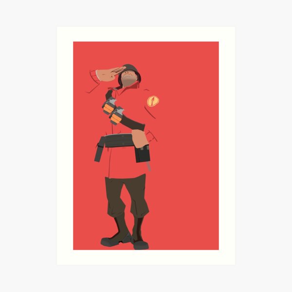 Team Fortress 2 Soldier Art Print By Yoshisaredragon Redbubble 7897