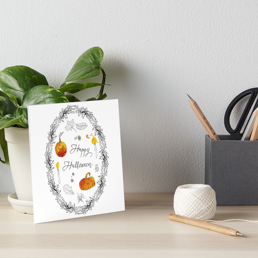 Happy Halloween Art Board Print