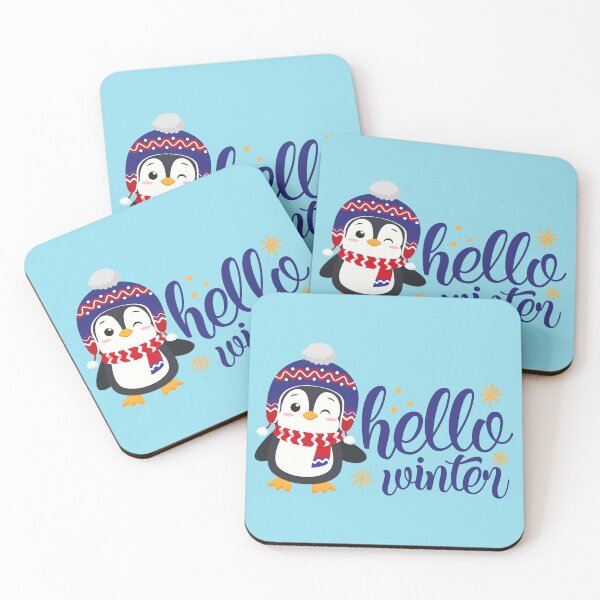 Item preview, Hello Winter - Cute Penguin in Winter Outfit designed and sold by Trinket-Trickster.
