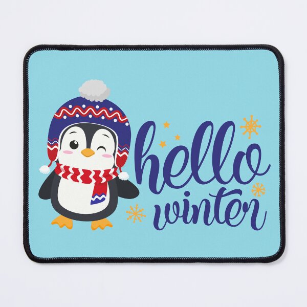 Item preview, Hello Winter - Cute Penguin in Winter Outfit designed and sold by Trinket-Trickster.