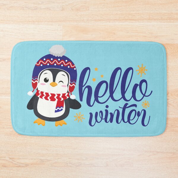 Item preview, Hello Winter - Cute Penguin in Winter Outfit designed and sold by Trinket-Trickster.