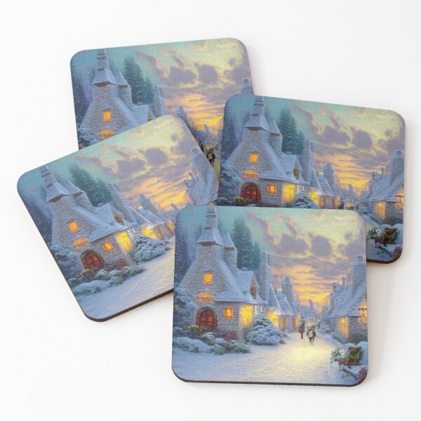 Item preview, Sunrise in the small snowy town designed and sold by ArteEterno.