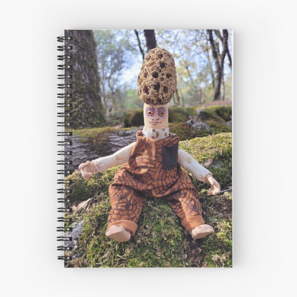Item preview, Mory, a Morel mushroom hanging out in the forest. designed and sold by Boni  Woodland.