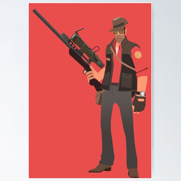 Team Fortress 2 - Sniper Poster for Sale by Judas Frisby