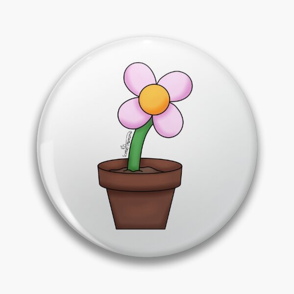Item preview, Flower in a pot designed and sold by IconicAnemone.