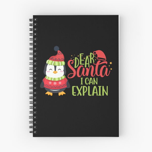Item preview, Dear Santa I Can Explain - Cute Penguin in Winter Outfit designed and sold by Trinket-Trickster.