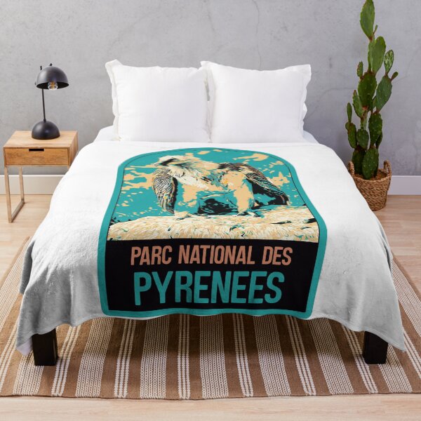 Item preview, Pyrénées national park France, Europe hiking, vintage travel decal, european Bearded vulture designed and sold by Lemomo-zoo.